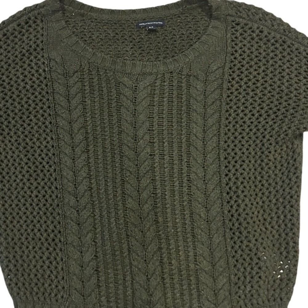American Eagle Outfitters Olive Green Sweater. Beautiful but too big for me.
